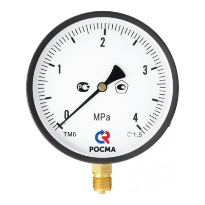 Общетехнический манометр РОСМА ТМ-610Р.00 (0-1МПа) ДК150 G1/2, класс точности 1.5 D070-06257