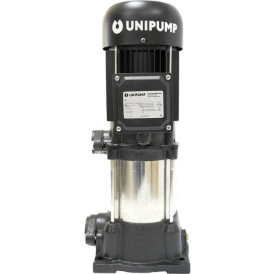 Насос вертикальный многоступенчатый UNIPUMP VM 2-9 (Qном 2м3/ч, Нном 75м, 1x 1, 1,5кВт) 54767