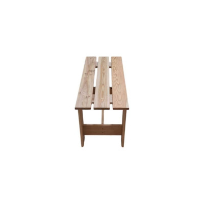 Лавка деревянная из лиственницы широкая ООО Сибирский лес 4656760335102