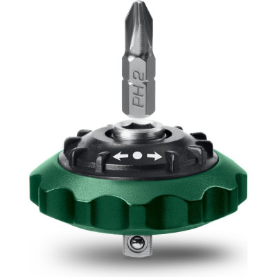 Суперкомпактная реверсивная трещотка для бит и головок KRAFTOOL Space Ratchet 25890