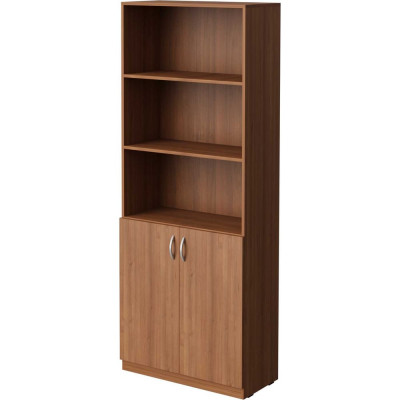 Шкаф полуоткрытый с дверьми Альянс мебель ХИТ 800x370x1925 К-10 Орех гварнери