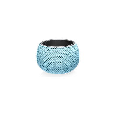 Кашпо Эльфпласт Lace 3,9 л, серо -олубой d290х290 мм, h 201 мм 072600