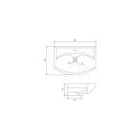 Раковина AQUATON Смайл-65 1WH207782, 00000050747