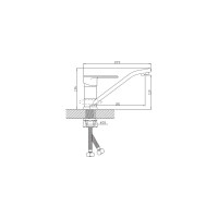 Смеситель кухни Diadonna с длинным изливом D91449117SY