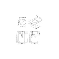Мойка ALVEUS NIAGARA 10 GRANITAL ARCTIC-G11 с сифоном 1105296 1100884