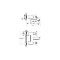 Смеситель для ванны/душа VITRA Juno A40868EXP