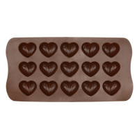 Силиконовая форма для шоколада Beroma сердечки, 15 ячеек 07824646