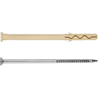 Дюбель-гвоздь ЕВРОПАРТНЕР pdg lk, цилиндрическая манжета, 8x140 мм, 10 шт. 1 0015 09