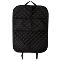 Накидка защитная REDMARK на спинку сиденья с органайзером (экокожа, ромб черный/красный) RM76009