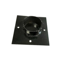 Оголовок для сваи Русская Свая 150x150x3 мм, d57 мм, черный Og-57-150