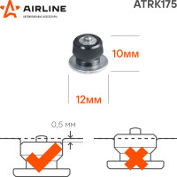 Ремонтные шипы Airline 10 мм, 500 шт. в коробке ATRK175