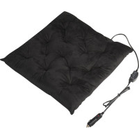 Подушка с подогревом на сиденье 12В, 19/26 Вт (41х41 см), стеганая, черная Airline ADHC019