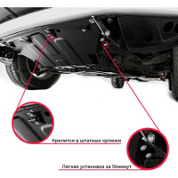 Защита для акпп sheriff subaru forester iv subaru forester iv 2012-2018 2,0turbocvtfullwd универсальный штамп алюминий 4 мм 5315