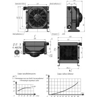Гидравлический маслоохладитель АРКАИМ МО1, 12 Вольт, 100 л/мин МО1.12.А.60
