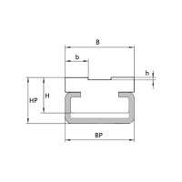 Направляющая для цепи ISKRA 06B-2 тип 2TC H=15, NC06b2TC15-ISKRA