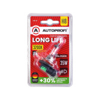 Автомобильная галогенная лампа AUTOPROFI H8, 12V, 35W, (PGJ19-1),1 шт, +30% LONG LIFE LNG-H8