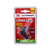 Автомобильная галогенная лампа AUTOPROFI HB4, 12V, 55W, (P22d),1 шт, +30% LONG LIFE LNG-HB4