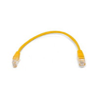 Патч-корд кабель Filum u/utp 5e кат, 0,25м 26awg(7x0,16 мм), чистая медь, pvc, жёлтый FL-U5-C-0,25M-Y