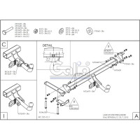 Полностью оцинкованный фаркоп GALIA для Land Rover Freelander 2008-2015 тип шара A R094A