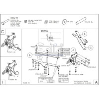 Полностью оцинкованный фаркоп GALIA для Toyota Land Cruiser Prado 2003-2009, 2009-2023, Lexus GX 470 2003-2009, GX 460 2009-2023 тип шара A T065A