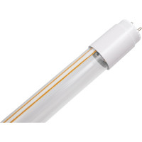 Светодиодная лампа Ecola T8 premium, g13, led, 12,5w, 220v, 4000k, с поворотными цоколями, прозрачное стекло, 605x28 упак.инд.цв.8/24 CQ8V12ELB