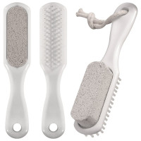 Щетка для ног с пемзой МУЛЬТИДОМ 18x3.5x1 см, 3 цвета ПР17-157