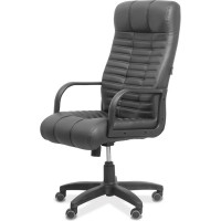 Кресло руководителя "Атлант" Юнитекс, экокожа чёрная CN1114, At/B/MK/RA/cn1114