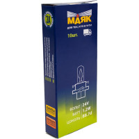 Автомобильная лампа МАЯК T1.2W, 24V, 1.2W, B8.7d, с патроном, панель приборов 622012P8,7/10