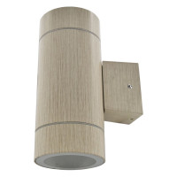 Накладной светильник Ecola 80013a Gx53, led, ip65, прозрачный, цилиндр, металл, 2 x gx53, светлое дерево, 205x140x90 FW53W2ECH