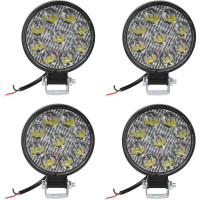 Круглая светодиодная фара Airline 9 LED направленный свет, 9W, 83x83x22 мм, 12V, комплект 4 шт. STANDART ALED033