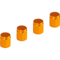 Колпачки на шинный вентиль Airline K-3, оранжевые, металл, 4 шт. AVC19
