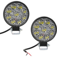Светодиодная фара Airline круг. 9 LED направленный свет, 9W (83x83x22) 12V, 2шт. ALED023
