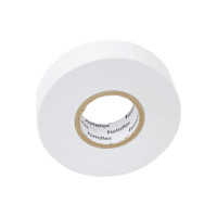 Изолента ПВХ Fortisflex 19x0.13 мм, 20 м, белый 90811
