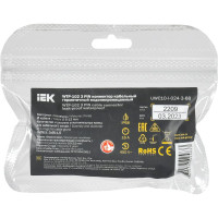 Коннектор кабельный герметичный IEK wtp-102 3 pin ip68 UWC10-I-024-3-68