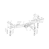 Фаркоп Бизон для Toyota Land Cruiser 150 Prado 2010-2023, Toyota Land Cruiser Prado 120 2002-2010, тип шара E FA 1009-E(N)