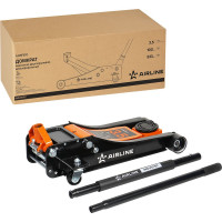 Домкрат подкатной AIRLINE 3.5т INDUSTRY двухпоршневой низкопрофильный (MIN - 100 мм, MAX - 533 мм) AJ35FI510