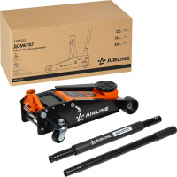 Домкрат подкатной AIRLINE 2.5т INDUSTRY однопоршневой (MIN - 130 мм, MAX - 425 мм) AJ25FI430