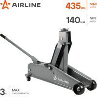 Домкрат подкатной AIRLINE 3т (MIN - 140 мм, MAX - 435 мм) AJ3F430