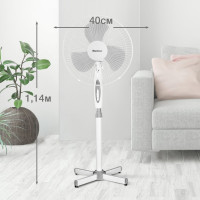 Вентилятор напольный Blackton Bt F1114 белый/серый 86195512