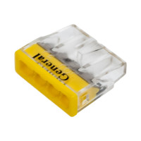 Клемма строительно-монтажная 4-проводная General Lighting Systems GTER6-04-P СМК, 0.5-2.5 мм2, с пастой, 100 800424