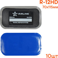 Пластырь кордовый, радиальный Airline R-12HD 70х115 мм, 10 шт. ATRK67