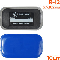 Пластырь кордовый, радиальный Airline R-12 57х102 мм, 10 шт. ATRK66