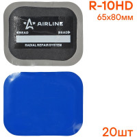 Пластырь кордовый, радиальный Airline R-10HD 65х80 мм, 20 шт. ATRK65