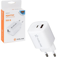 Адаптер питания Airline 220В, Type-C PD + QC 3.0, 20 Вт AEWC001