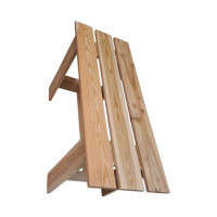 Лавка деревянная из лиственницы широкая ООО Сибирский лес 4656760335102