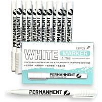 Маркер нестираемый Flysea Permanent Marker с наконечником 2,0 мм, белый LS-7801