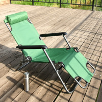 Кресло-шезлонг складное МУЛЬТИДОМ Релакс размеры в сложенном виде 60х14х88 см 2 цвета JL84-274