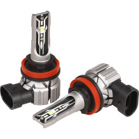 Лампa светодиодная Airline H11, 12В, 17Вт, 6000К (Белый), 4000Лм, для рефлектора и линз, комплект 2шт. STANDART AEAR011