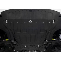 Защита картера + КПП + комплект крепежа AutoMax сталь, Hyundai Solaris; Kia Rio; Kia Rio X (X-Line) AM.2370.1