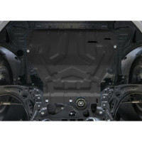 Защита картера + КПП + комплект крепежа AutoMax сталь, Skoda Octavia 2017-2020, V - 1.4; 1.8; 1.6/Skoda Octavia 2013-2017, V - 1.4; 1.8; 1.6 AM.5111.2